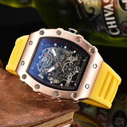 Reloj deportivo de barril hueco para hombre