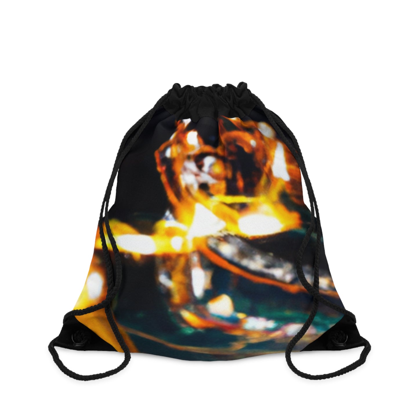 "Chaotic Disruption: An Abstract Exploration"- The Alien Drawstring Bag