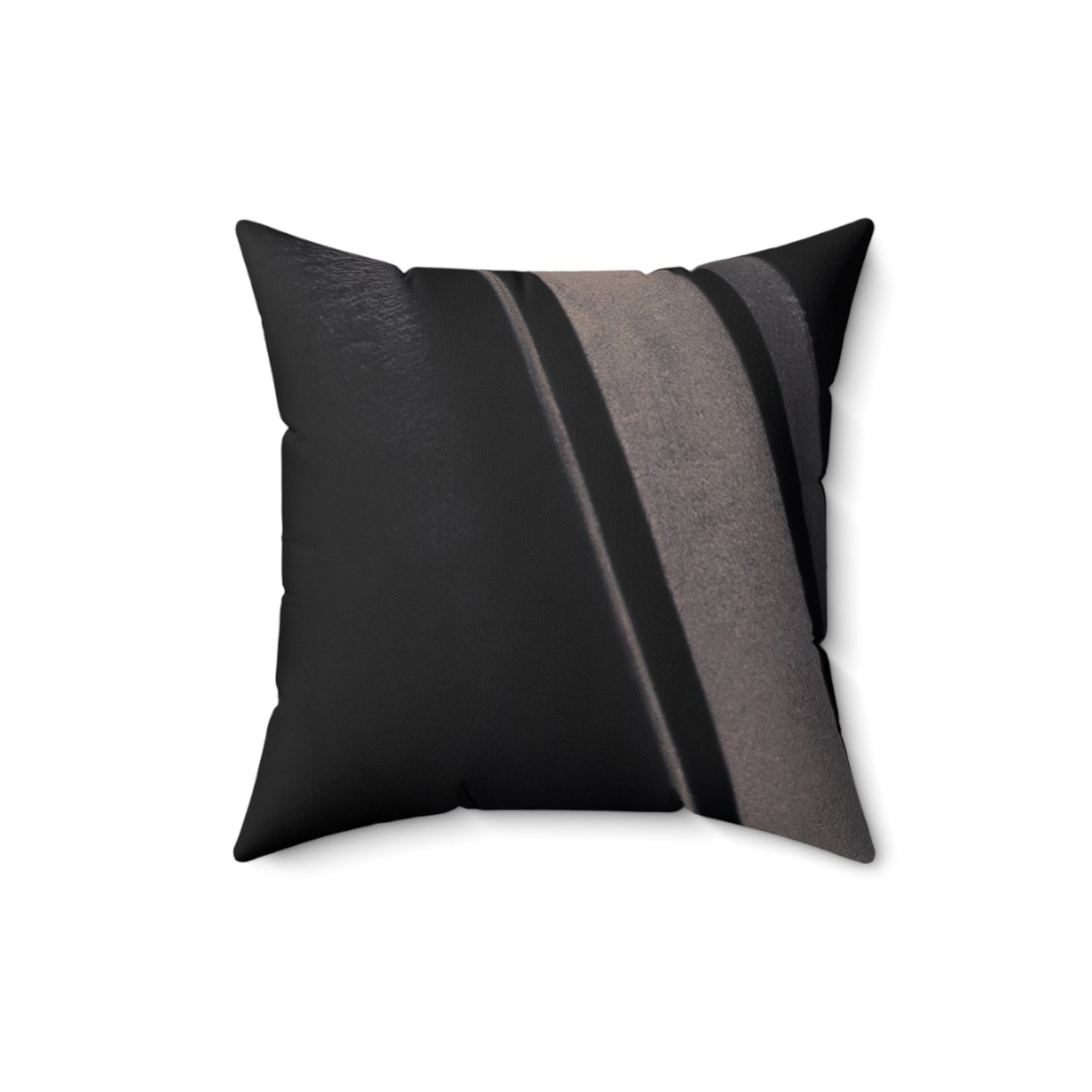 "Light and Dark Interplay: Exploring the Creative Shapes and Textures of Shadow and Light" - The Alien Square Pillow