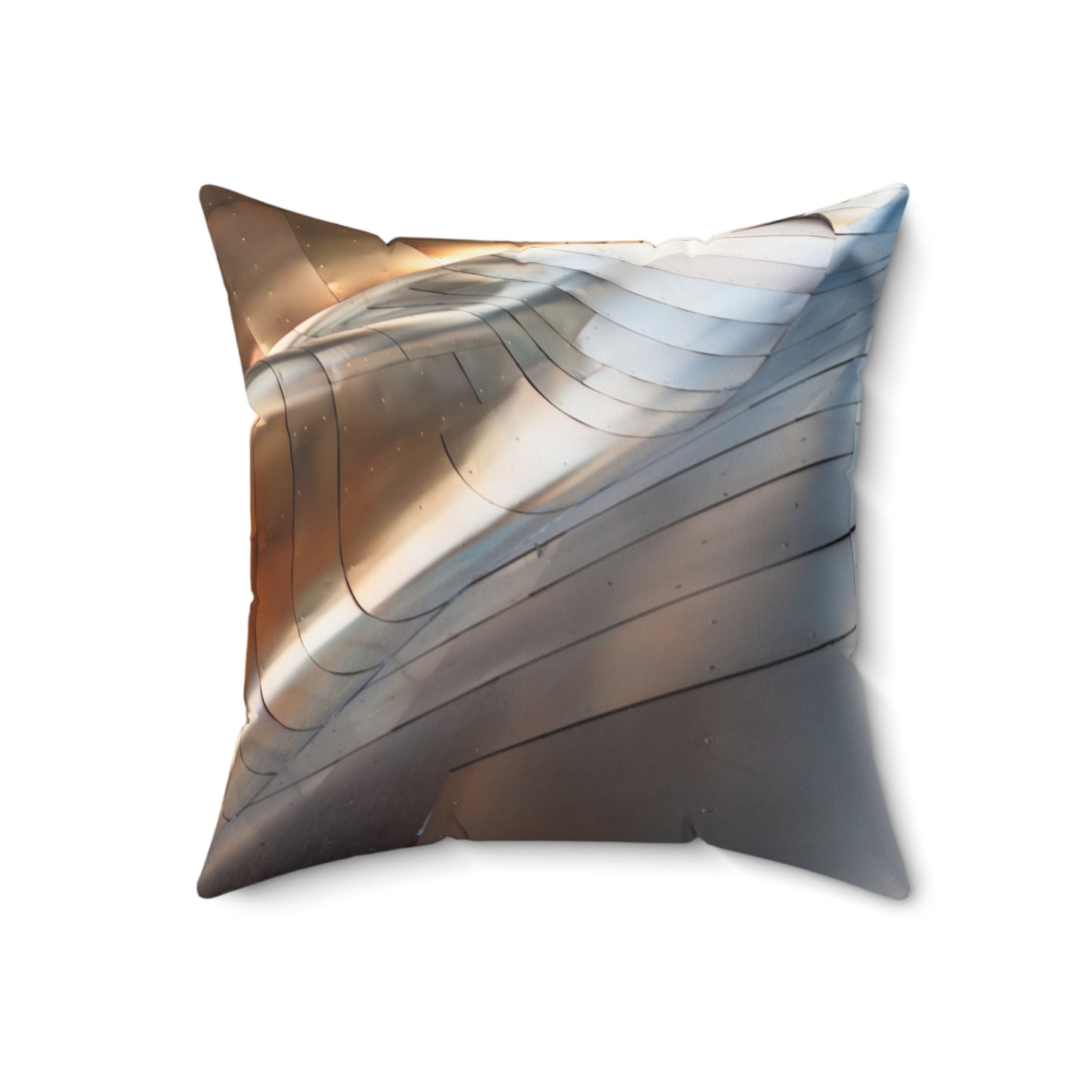 Metallic Whirlwind - The Alien Spun Polyester Square Pillow