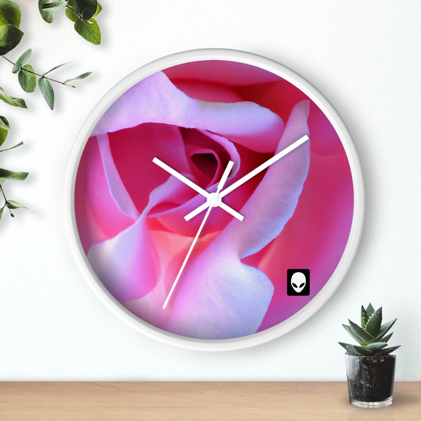 "Blissful Blooms: The Delicate Beauty of Nature" - The Alien Wall Clock