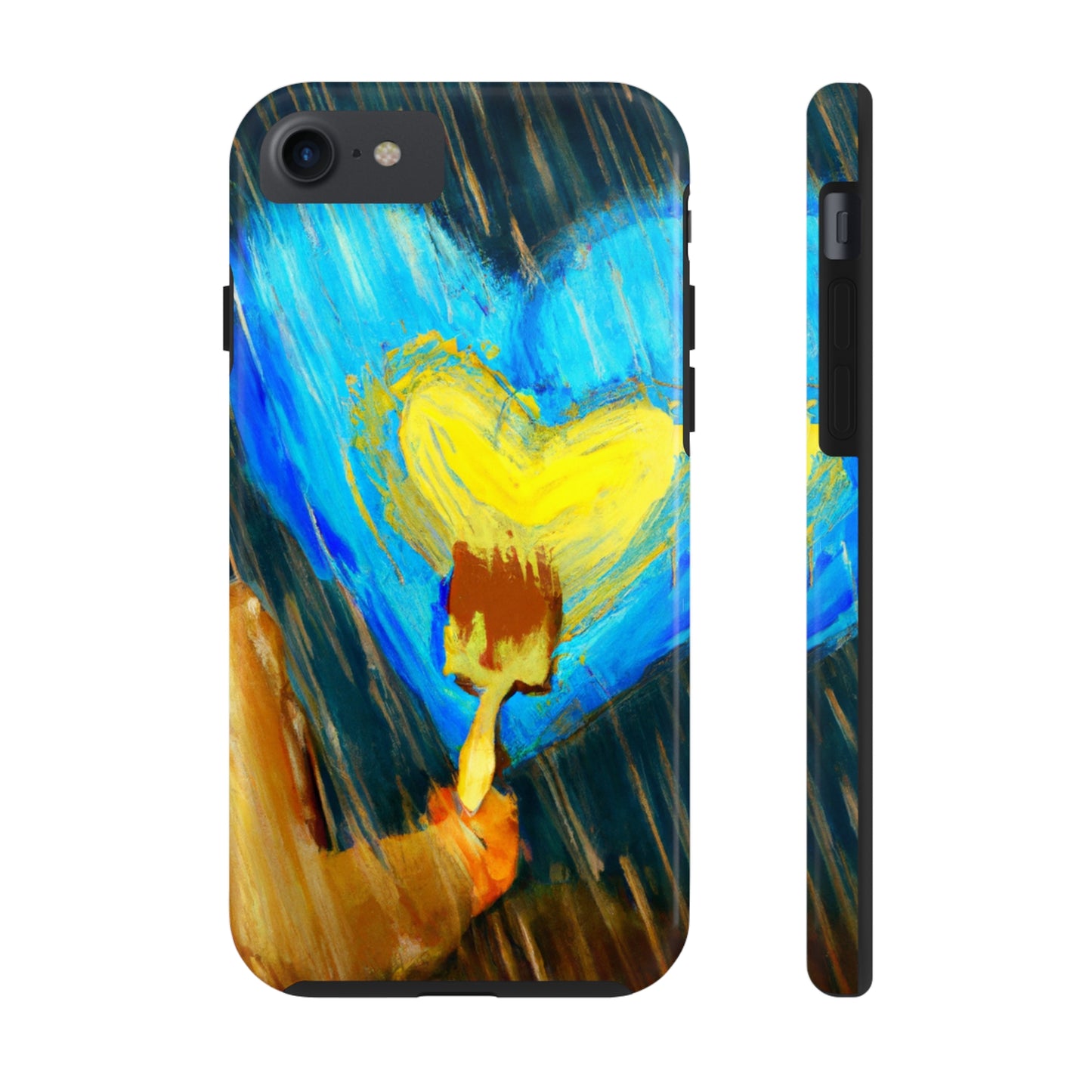 "Life-size Love in a Stormy Sky" - The Alien Tough Phone Cases