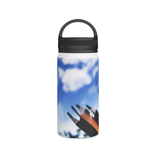 "Colors of Home: Exploring Place Through Art" - The Alien Stainless Steel Water Bottle, Handle Lid