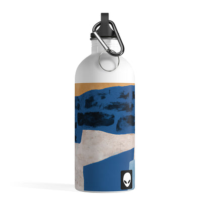 "Interplay of Light and Shadow: An Abstract Collage" - The Alien Stainless Steel Water Bottle