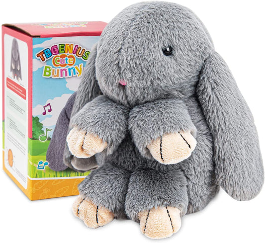 Juguetes de conejito parlante para niños, repite lo que dices, juguete interactivo de peluche que habla, canta, baila y agita para niñas y niños 