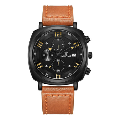 Reloj impermeable, elegante y versátil para hombre.