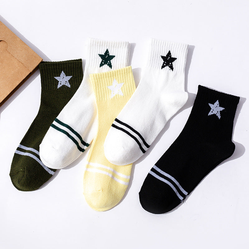 Men's And Women's Thin Mid-tube Socks