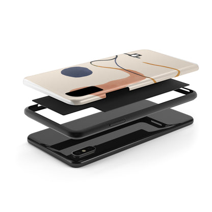 "Geometric Contrast: Exploring Color Through Geometry" - The Alien Tough Phone Cases