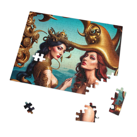 "Metaphorical Madness: An Exploration of Salvador Dali's Surreal Worlds" - The Alien Jigsaw Puzzle