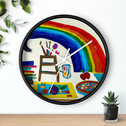 "Un fantástico arco iris de posibilidades" - El reloj de pared alienígena