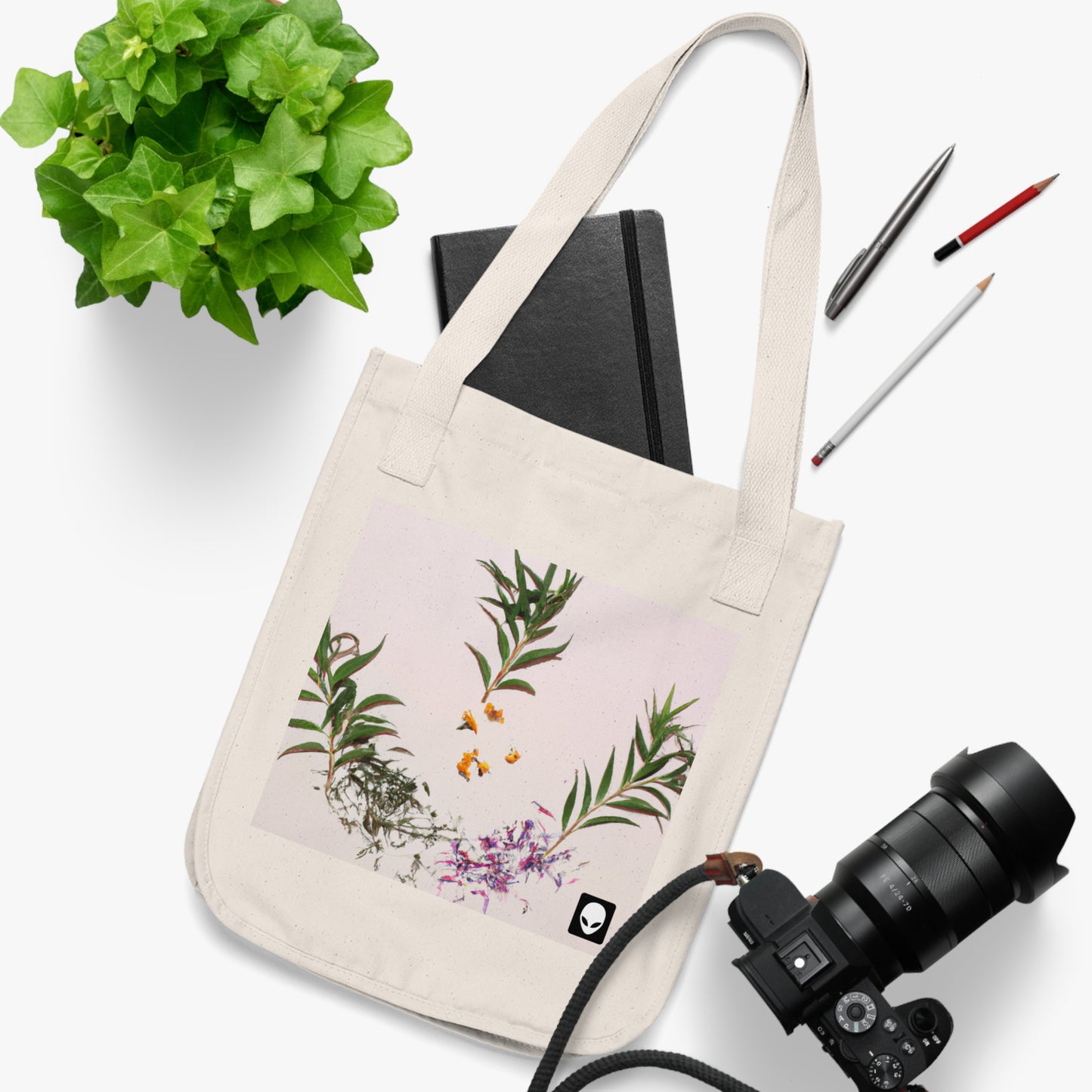 "Exploring Nature's Palette: An Experiment in Abstract Art" - The Alien Eco-friendly Tote Bag