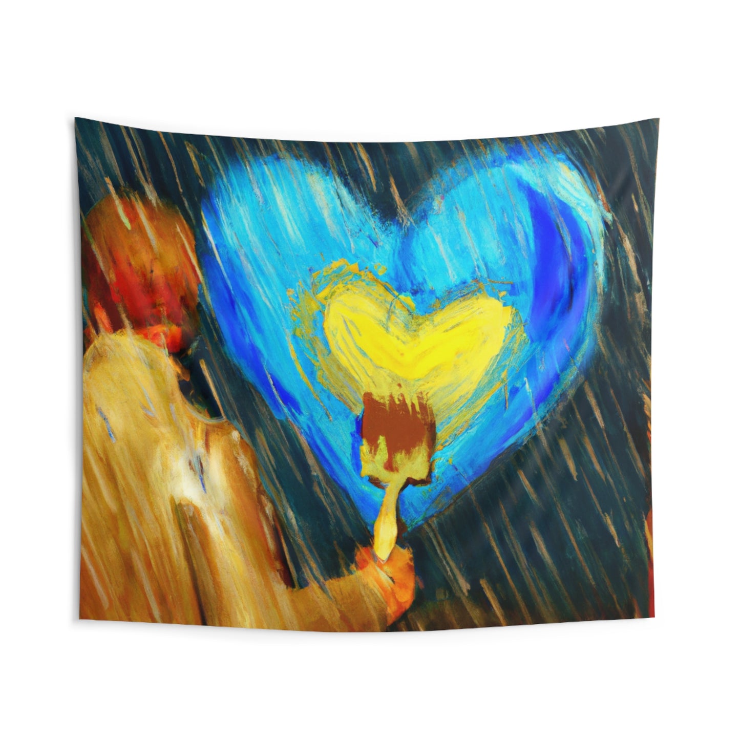 "Life-size Love in a Stormy Sky" - The Alien Wall Tapestries