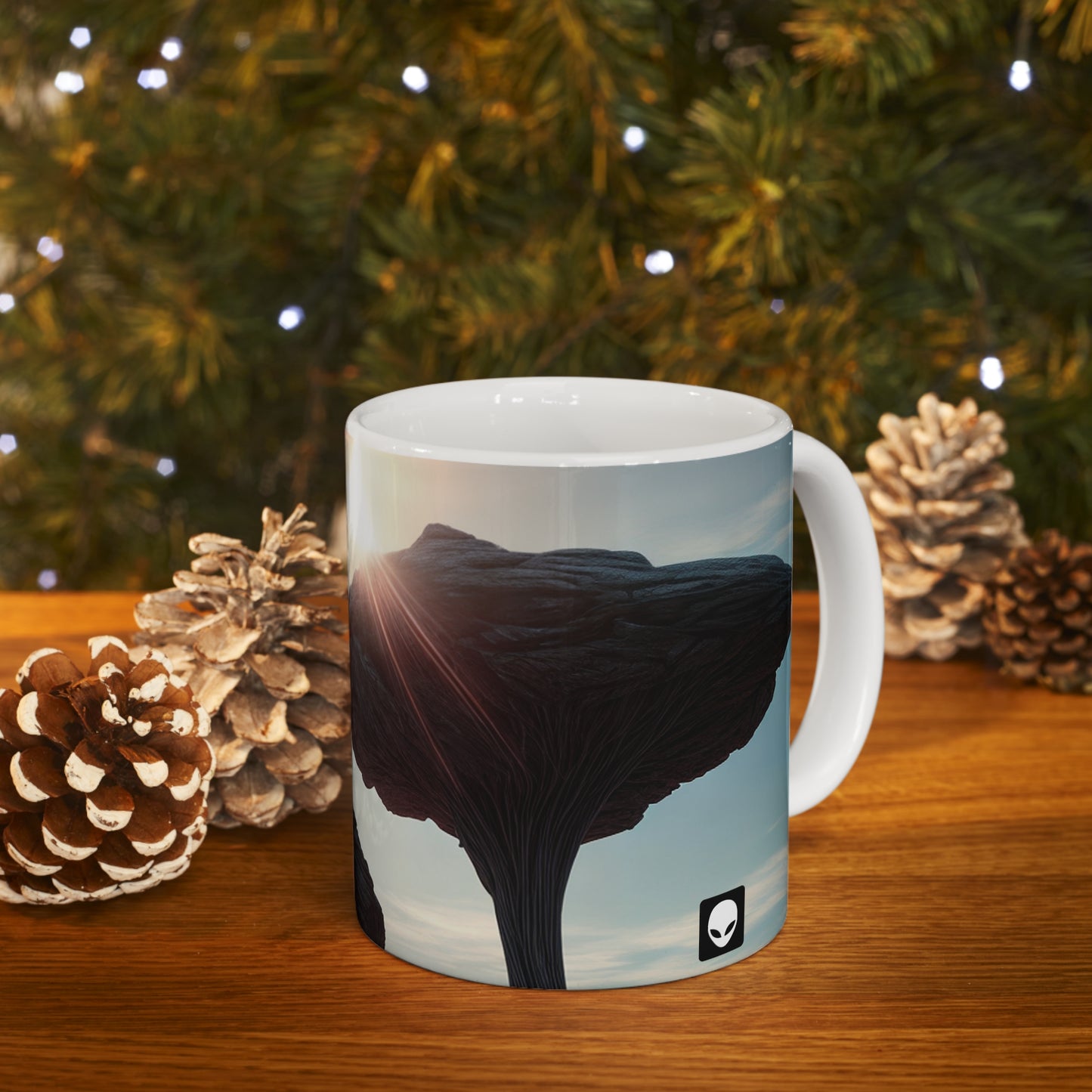 "Alien Landscape Odyssey" - The Alien Ceramic Mug 11 oz