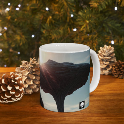 "Alien Landscape Odyssey" - The Alien Ceramic Mug 11 oz