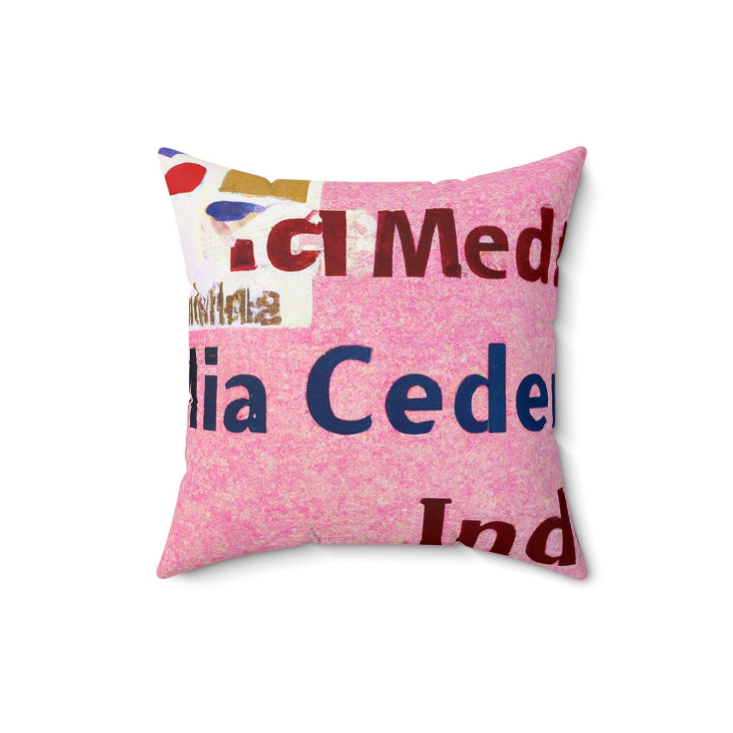 "Building an Online Identity: A Social Media Collage" - The Alien Square Pillow