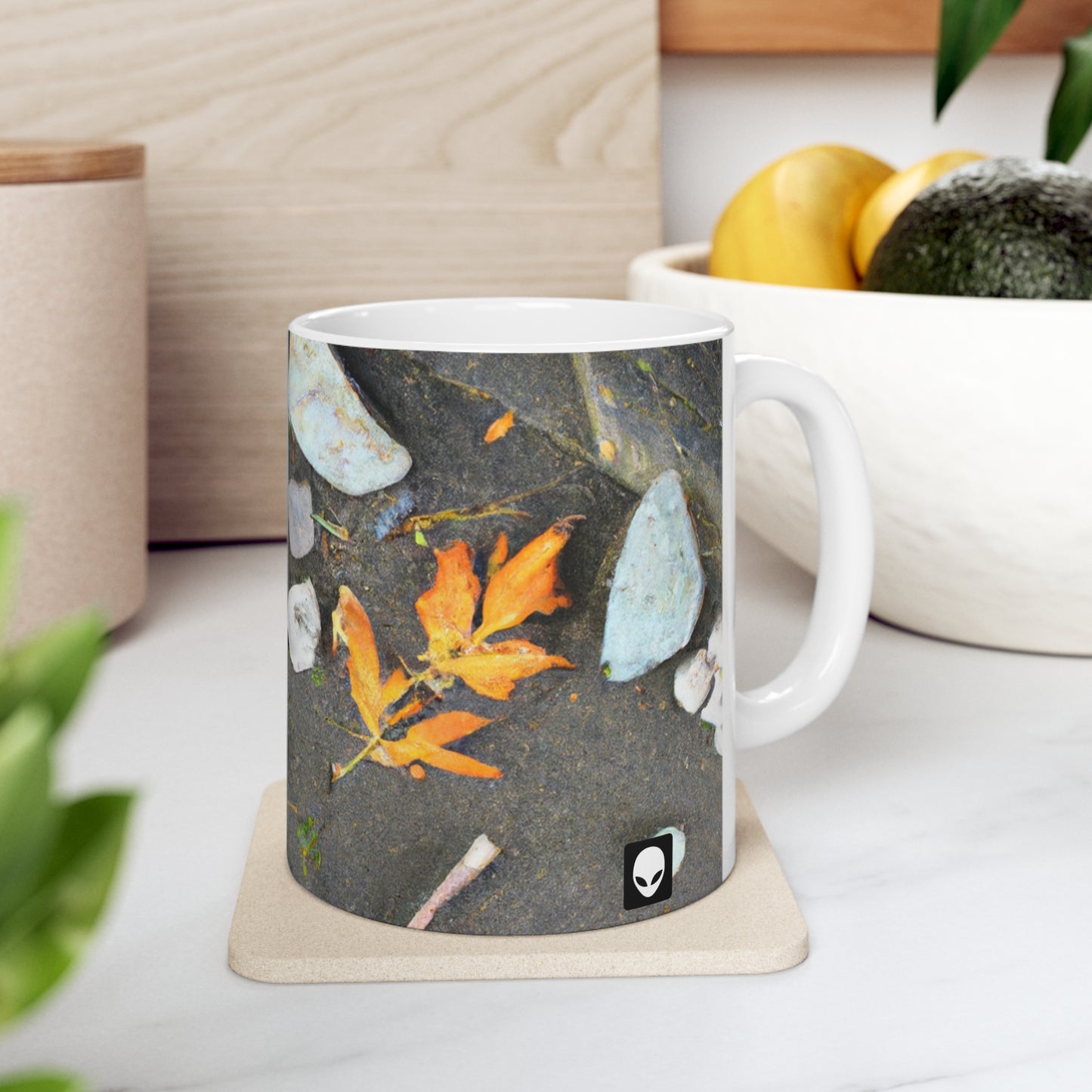 "Elementos de la naturaleza: creación de un paisaje creativo" - Taza de cerámica The Alien de 11 oz