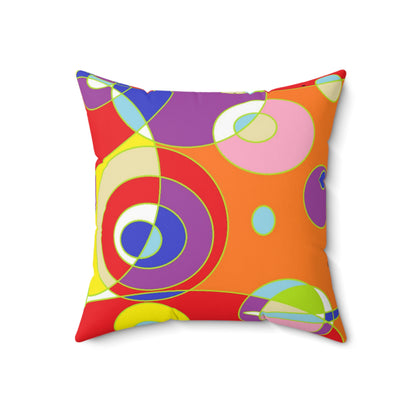 Stroke of Genius - The Alien Spun Polyester Square Pillow