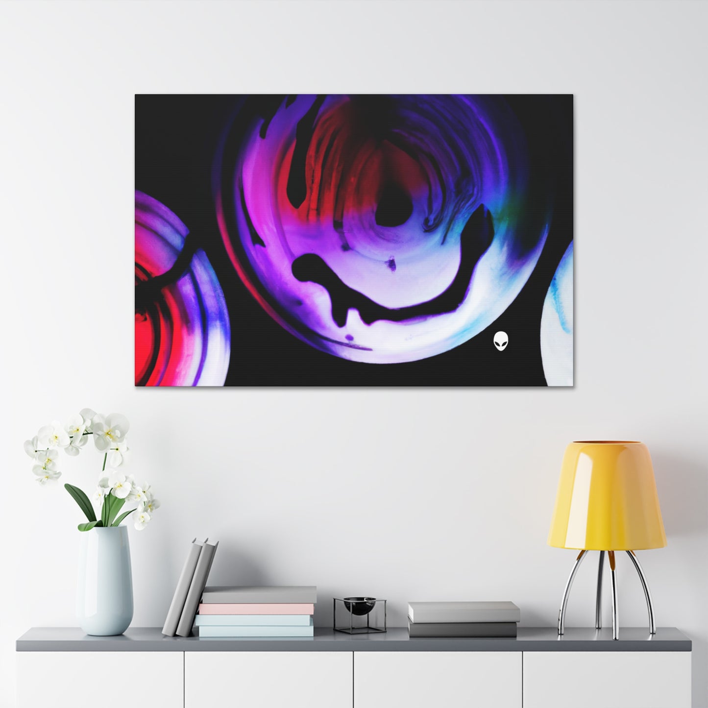 "Exploring Contrasts: A Colorful Dance of Luminance and Chromatic Aberration" - The Alien Canva