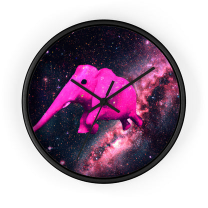 "Majestic Pinkelephant Exploration" - El reloj de pared alienígena