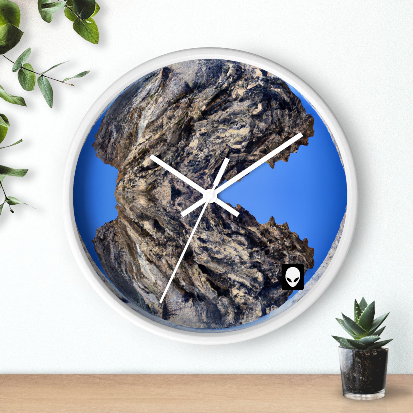 Nature in Splendor: Combining Photography with Digital Artistry - The Alien Wall Clock