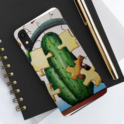 "Cactified Puzzle Time" - The Alien Tough Phone Cases