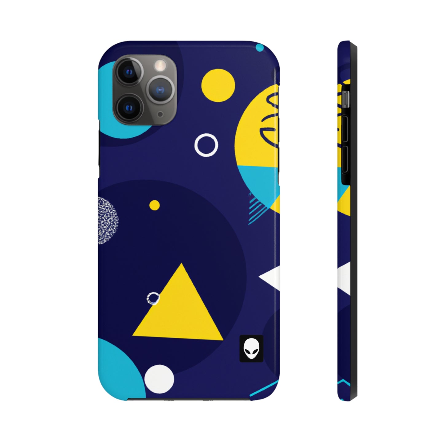 „Geometrische Fusion: Erwecken Sie Ihre Vision zum farbenfrohen Leben“ – The Alien Tough Phone Cases