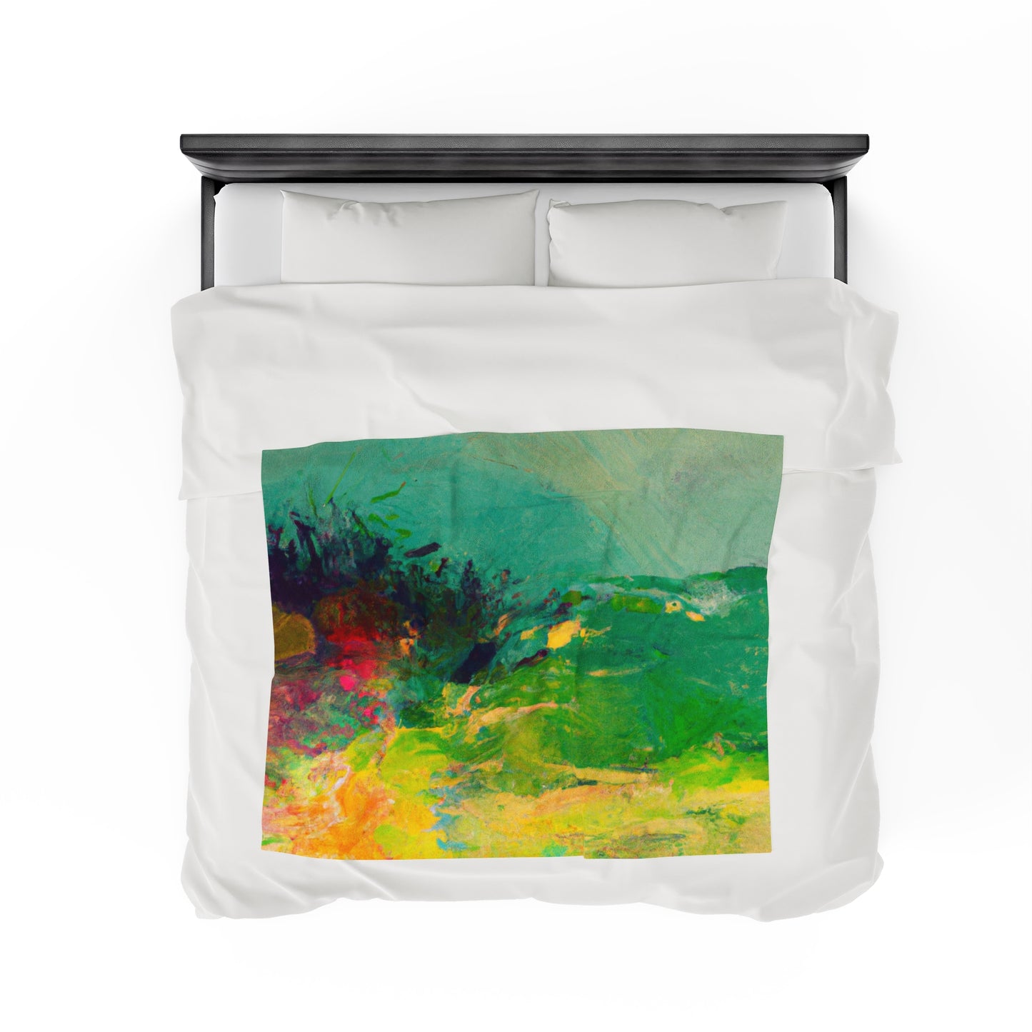 "A Lazy Summer's Day: An Abstract Ode" - The Alien Velveteen Plush Blanket