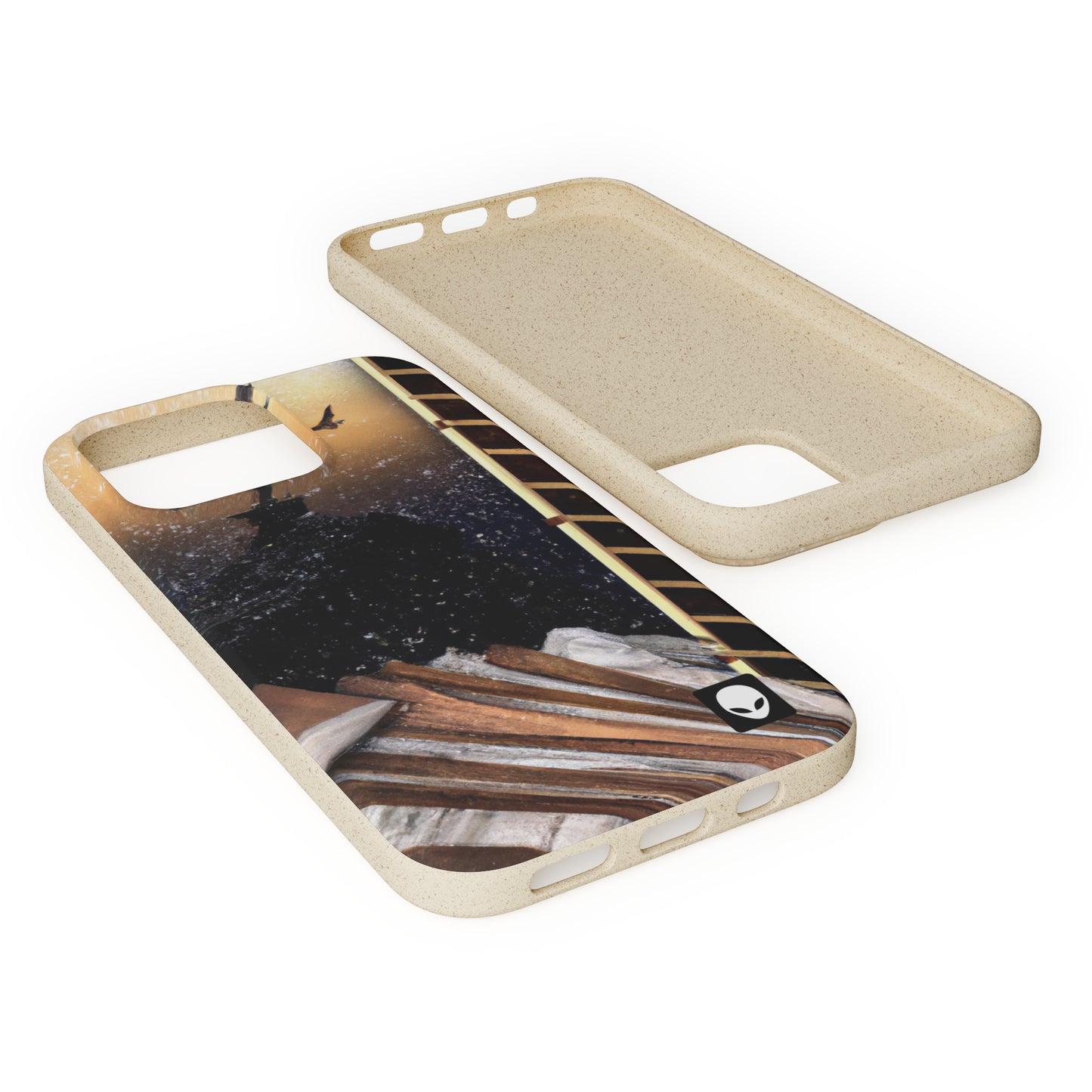 "A Tale of Storytelling Art: A Mixed Media Masterpiece" - The Alien Eco-friendly Cases