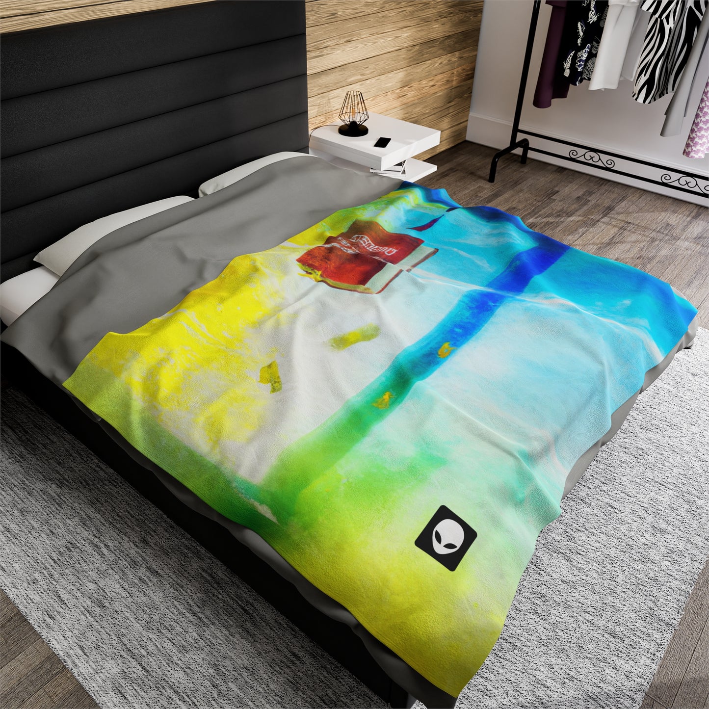 "Exploring My World through Art: Capturing the Memories of Places Visited" - The Alien Velveteen Plush Blanket