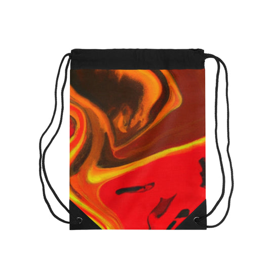 "Abstract Energy in Motion"- The Alien Drawstring Bag