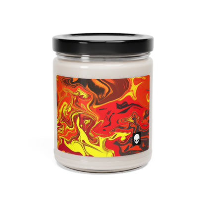 "Abstract Energy in Motion" - The Alien Eco-friendly Soy Candle