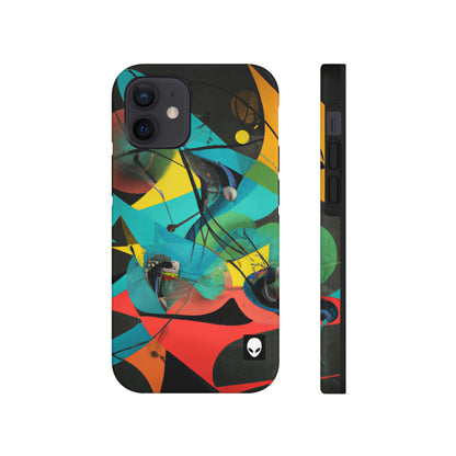 „Illusionäre Perspektive: Ein bunter Tanz des Lichts“ – The Alien Tough Phone Cases