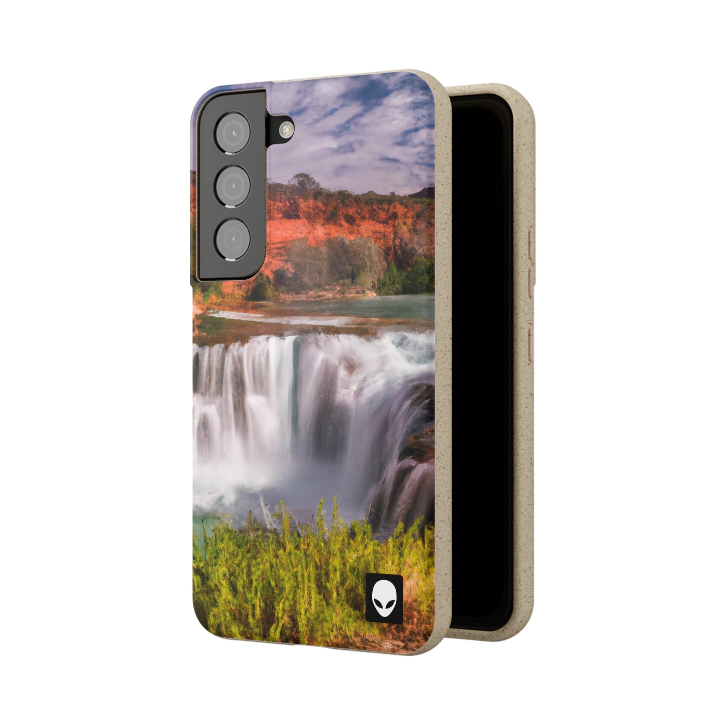 "Capturing Nature's Beauty: Crafting an Iconic Landscape in Vibrant Art" - The Alien Eco-friendly Cases