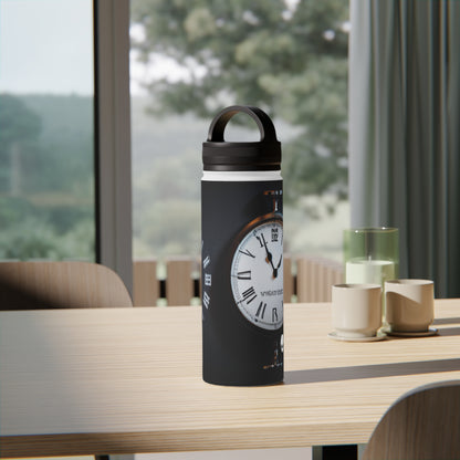 Timeless Visuals: Exploring the Concept of Time Through the Ages. - The Alien Stainless Steel Water Bottle, Handle Lid