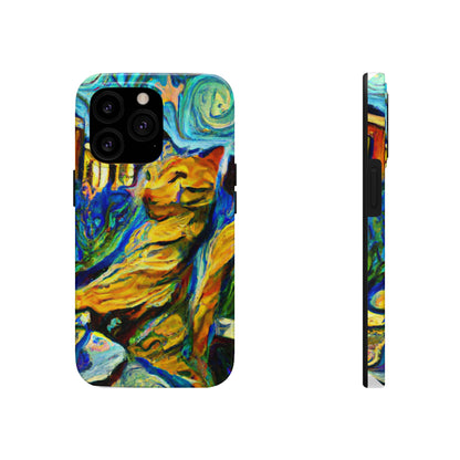 "Un gato entre las hojas de té celestiales" - The Alien Tough Phone Cases