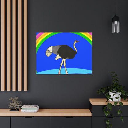 "Bridging the Divide: The Ostrich's Rainbow" - The Alien Canva