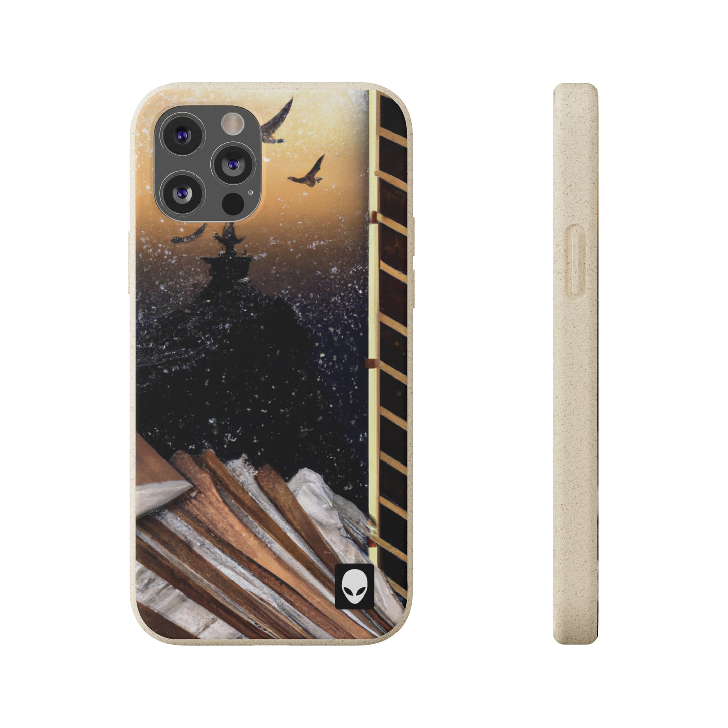 "A Tale of Storytelling Art: A Mixed Media Masterpiece" - The Alien Eco-friendly Cases