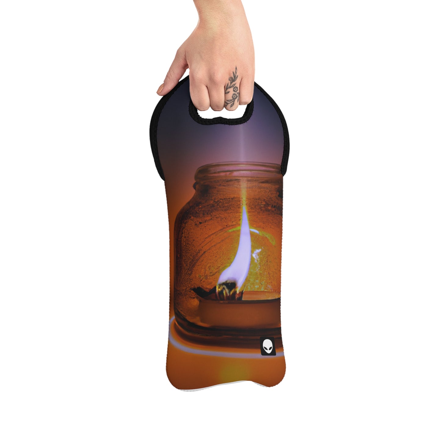 "Lights Illuminating: A Creative Exploration of the Power of Light" - The Alien Wine Tote Bag