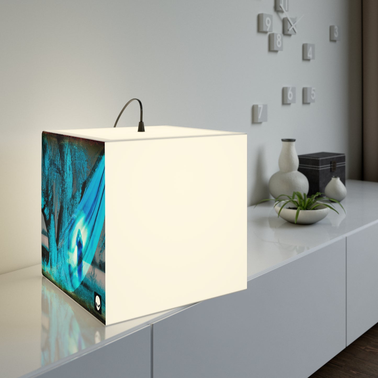 "Dreamscape: Exploring the Inner Realm" - The Alien Light Cube Lamp