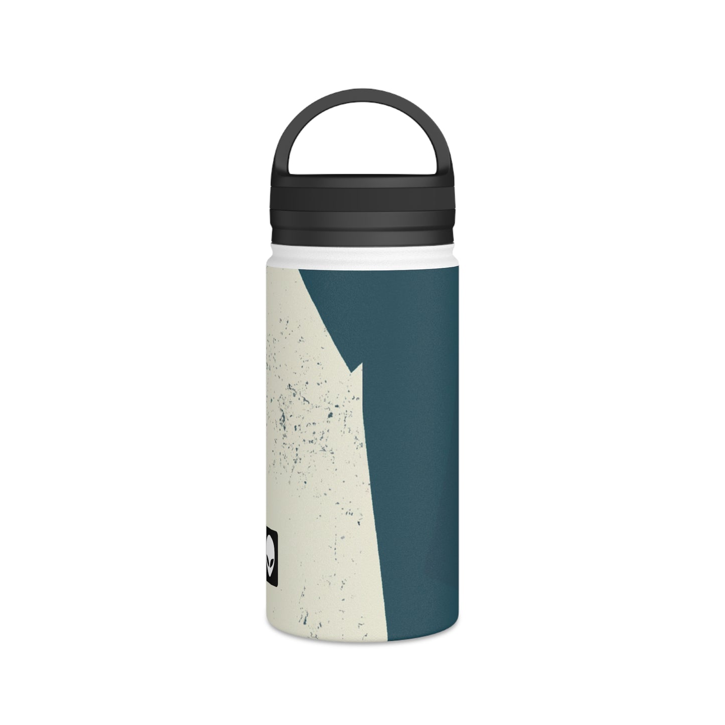 "Abstract Expressionism: Exploring Lines and Shapes" - The Alien Stainless Steel Water Bottle, Handle Lid