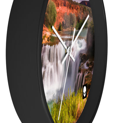 "Capturing Nature's Beauty: Crafting an Iconic Landscape in Vibrant Art" - The Alien Wall Clock