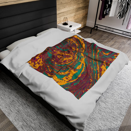 Visionary Vibes - The Alien Velveteen Plush Blanket