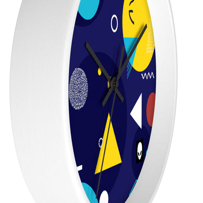 "Geometric Fusion: Bringing Your Vision to Colorful Life" - The Alien Wall Clock