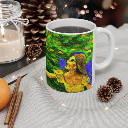 The Fairy and the Brave Adventurer - The Alien Ceramic Mug 11 oz