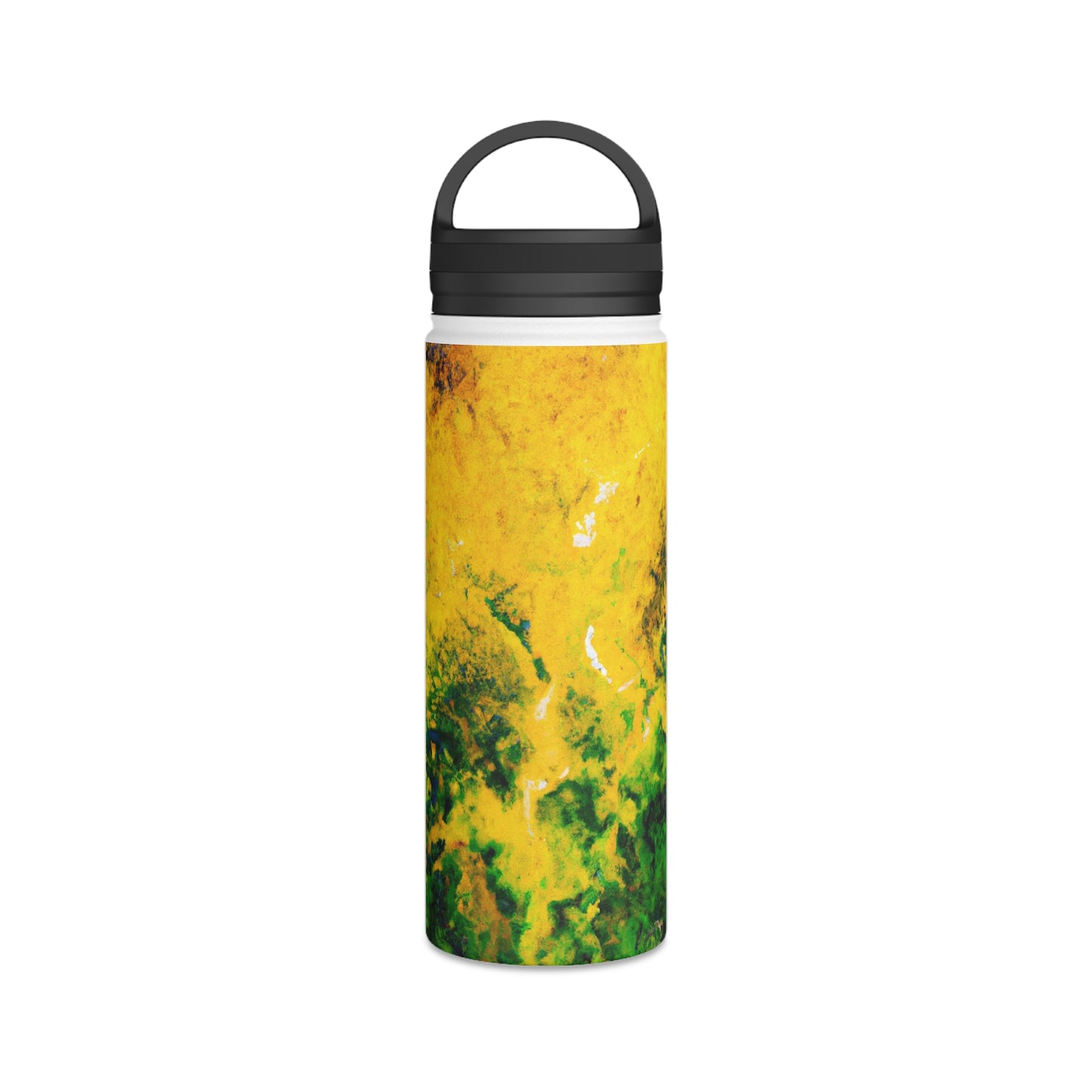 "Exploring Colorful Textures" - The Alien Stainless Steel Water Bottle, Handle Lid