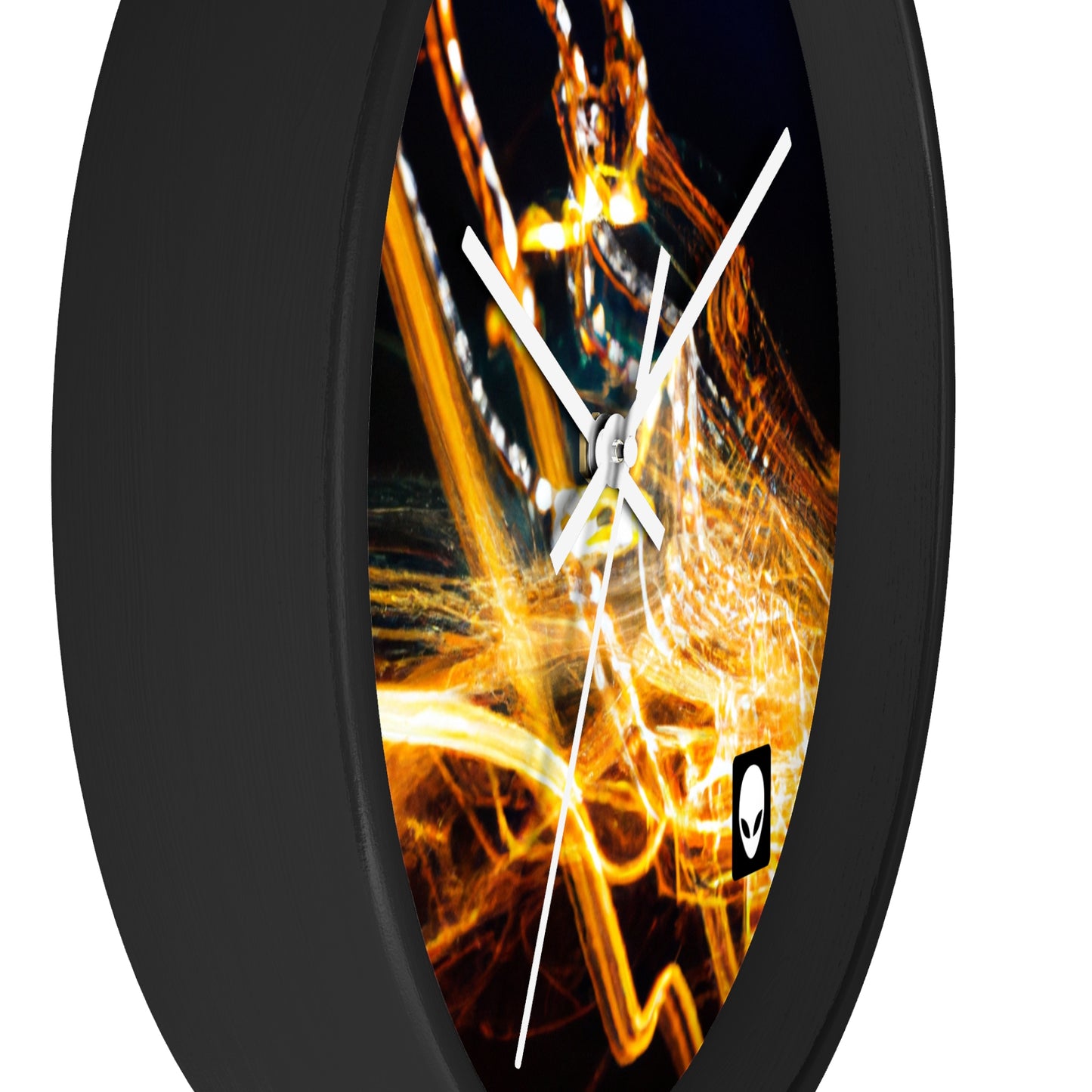 "Chaotic Disruption: An Abstract Exploration" - The Alien Wall Clock