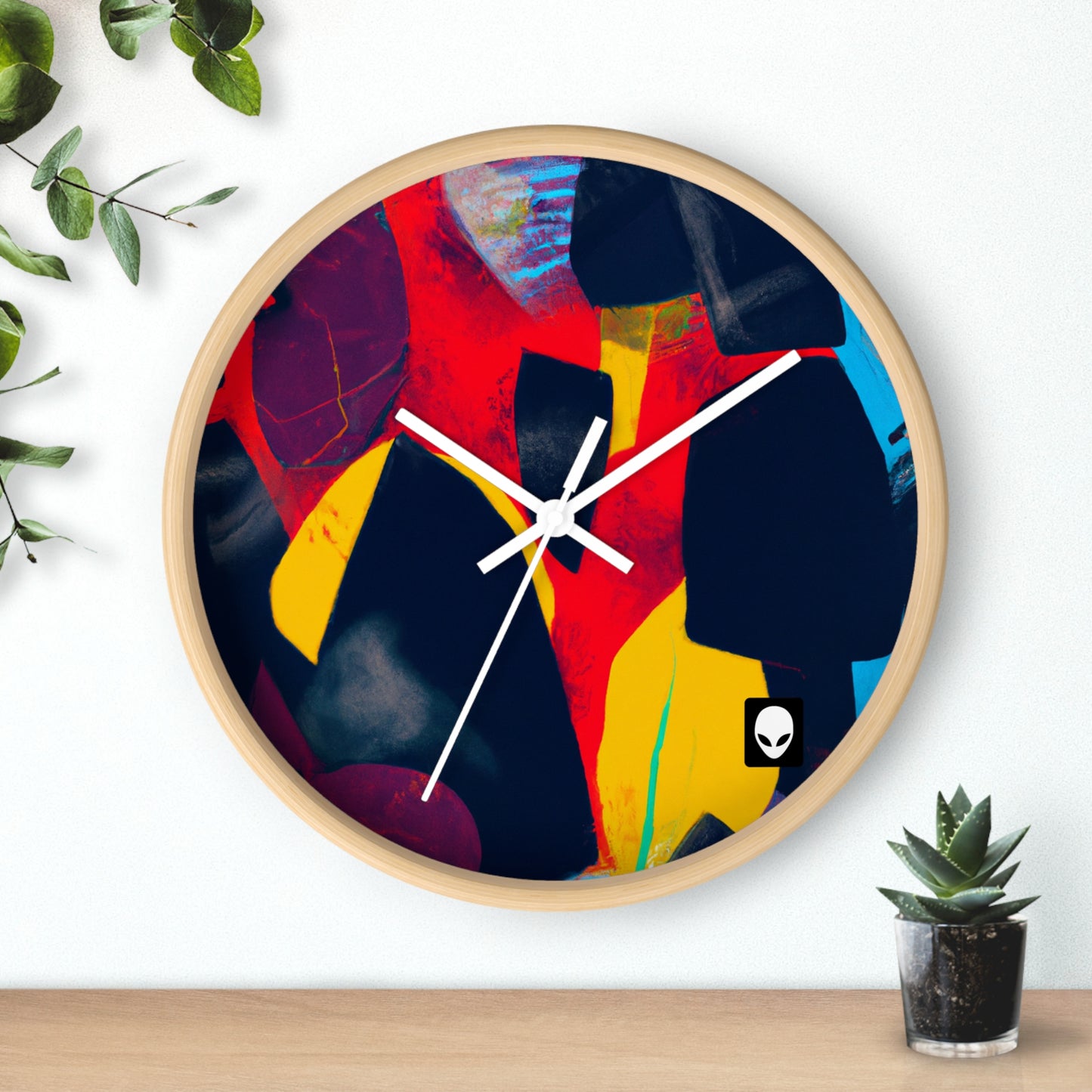 "Un mosaico de emociones" - El reloj de pared alienígena