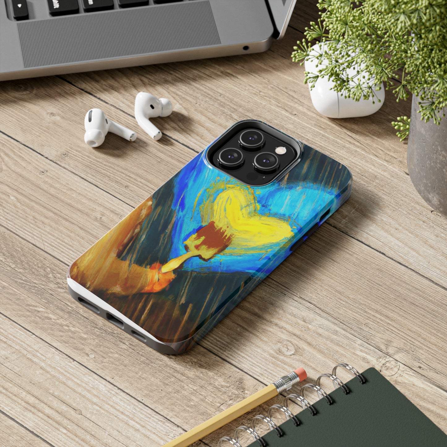 "Life-size Love in a Stormy Sky" - The Alien Tough Phone Cases