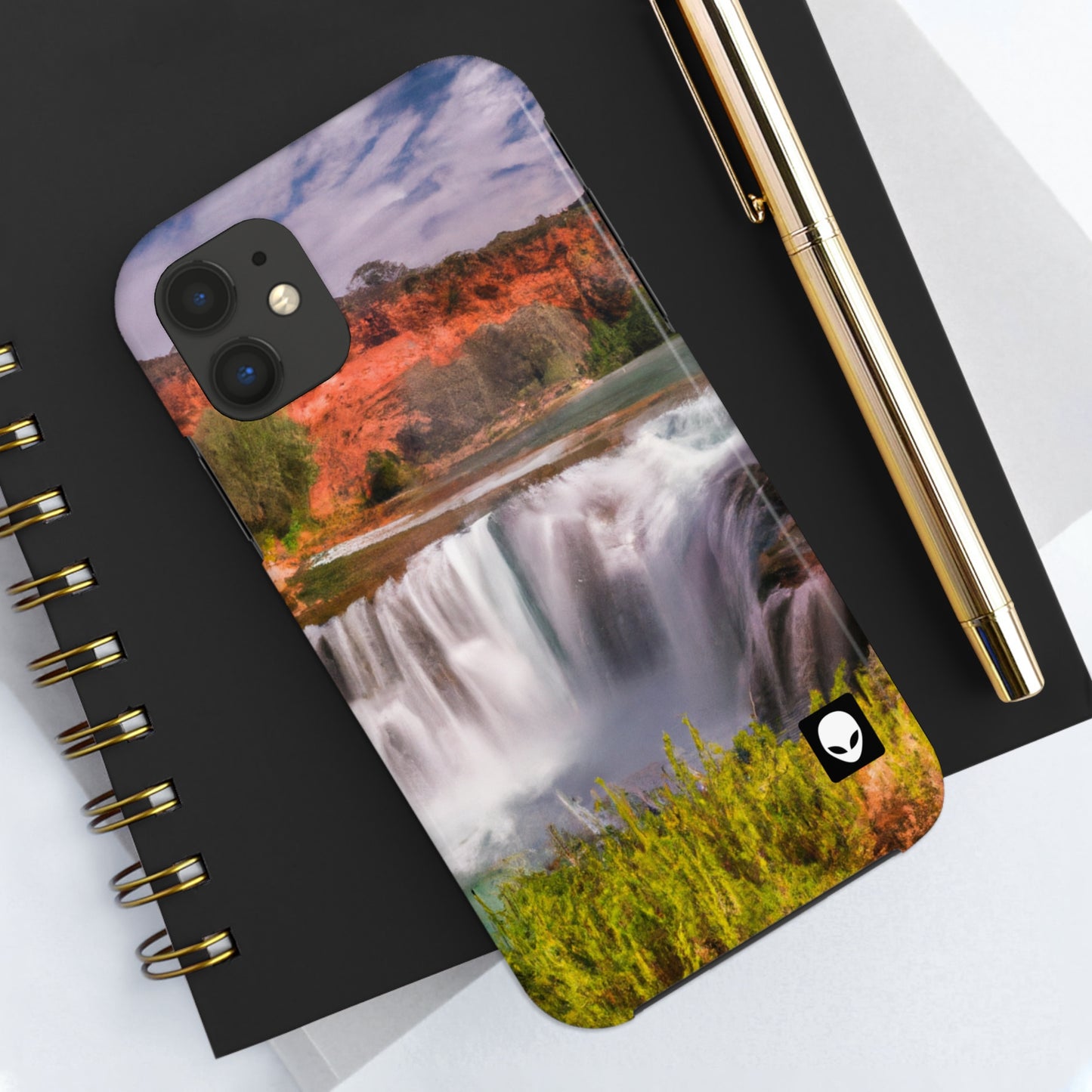 "Capturando la belleza de la naturaleza: creando un paisaje icónico en un arte vibrante" - The Alien Tough Phone Cases