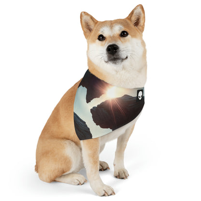 "Alien Landscape Odyssey" - The Alien Pet Bandana Collar